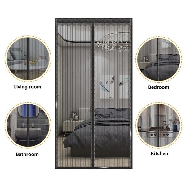 Magnetic Mosquito Nets for Doors Summer Mesh Door Curtain Automatic Closing Fly Net Can Be Customized Magnetic Door Screen