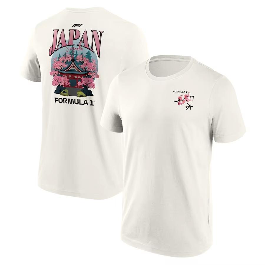

Men s Shirts High Quality Outdoor Casual Wear F1 Japan Cherry Blossom Graphic T-Shirt Comfortable Breathable Men s Clothing Tops 4XL