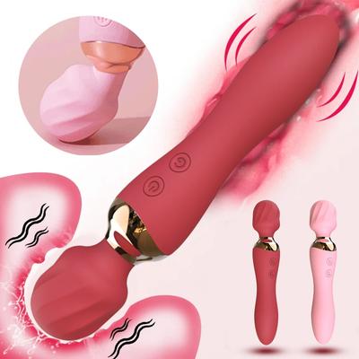 Potente Vibratore Dildo Bacchetta per Donne Stimolatore Clitoride Punto G Massaggiatore Vaginale Masturbatore Femminile Giocattoli Sessuali per Adulti 18+