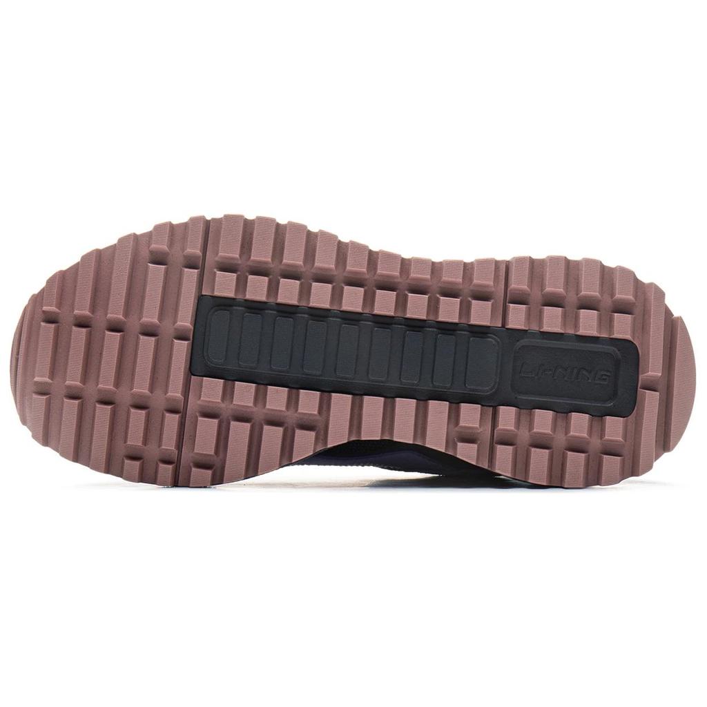 LiNing Chengfeng 2.0 Casual Versatile Trendy Comfortable Slip-Resistant Durable Low-Top Lifestyle Shoes Women sneaker Purple Black AGCU340-3