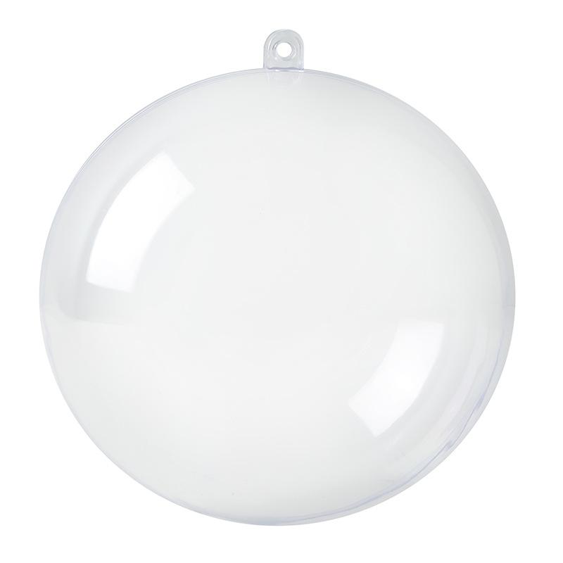 

10 шт., рождественский прозрачный шар, пластиковые рождественские елки, открытая коробка для шаров, безделушка, орнамент, свадебный подарок, вечерние, украшение для дома 4cm-10 Pcs