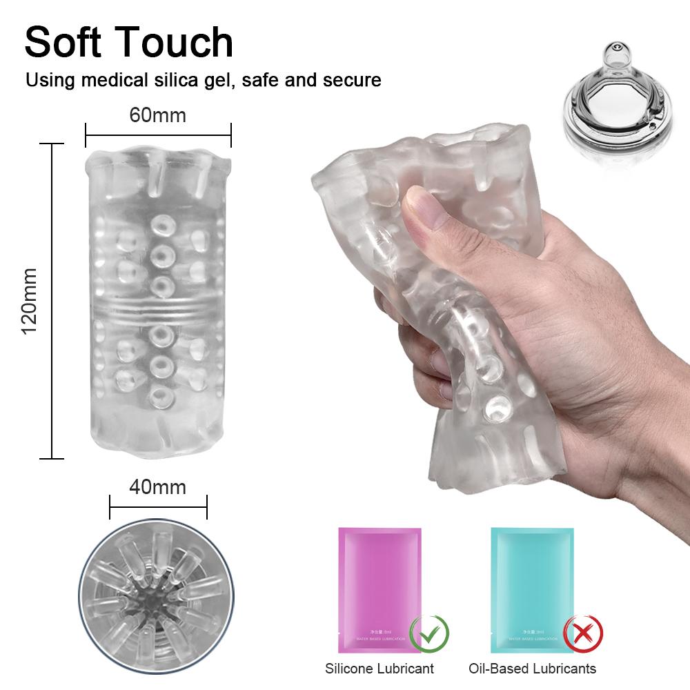 Automatic Rotation Male Masturbator Cup Double Channel Soft Silicone Reality Vagina Masturbation Machine Adult Sex Toys for Men