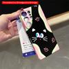 2DFlat Samsung phone case Pink Cat Abstract Phone Case Applicable to Galaxy S22 S23 S24 S25ULTRA S26 A12 A13 A14 A15 A16
