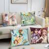 Your Lie In April Animation Pillow Case Fashion Square Pillowcase Bedroom Sofa Room Ins Decoration Leisure