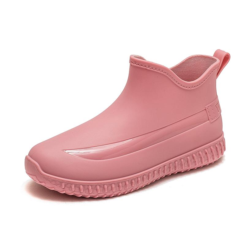 Fashion Rain Shoes Women Wear Waterproof and Non-slip Internet Celebrity Water Shoes Short Tube Japanese Thick-soled Rubber Shoes Wear-resistant