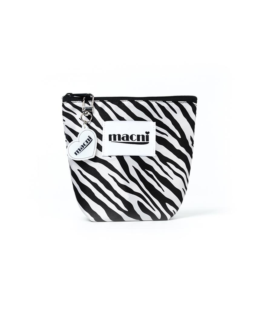 Macni Zebra Standy Pouch White