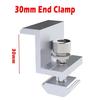 10Pcs Solar Panel Mounting Brackets Photovoltaic Solar Panel Racking Mounts  Accessories PV End Clamp Z Bracket Aluminum Alloy