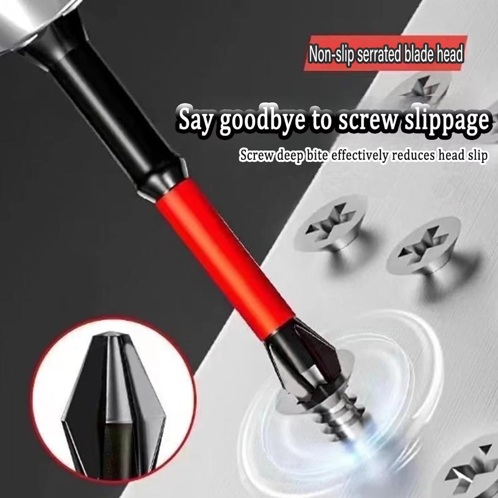 Magnetic Impact Screwdriver Bit Set 3/6/12Pcs High Torque S2 Steel 1/4" Phillips PH2 for Electric and Manual Drills