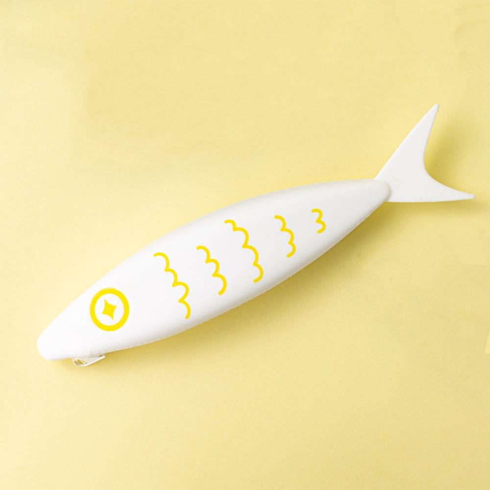 

Мультяшный чехол для хранения помады Милая коробка для ручек в виде рыбки Креативный силиконовый пенал Студенты белый