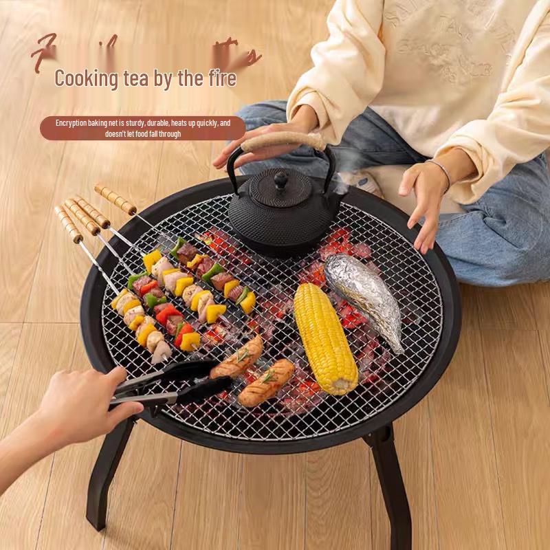 Foldable Outdoor Hotpot & BBQ Grill
