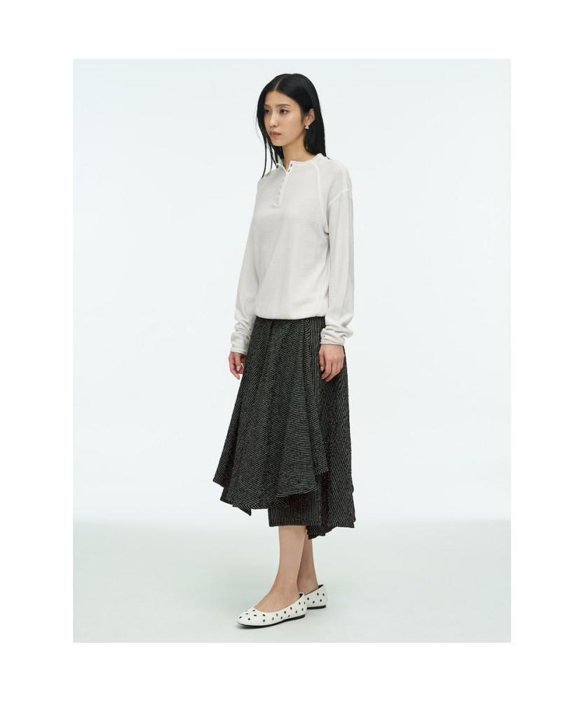 Anggae Multi Panel Skirt Black