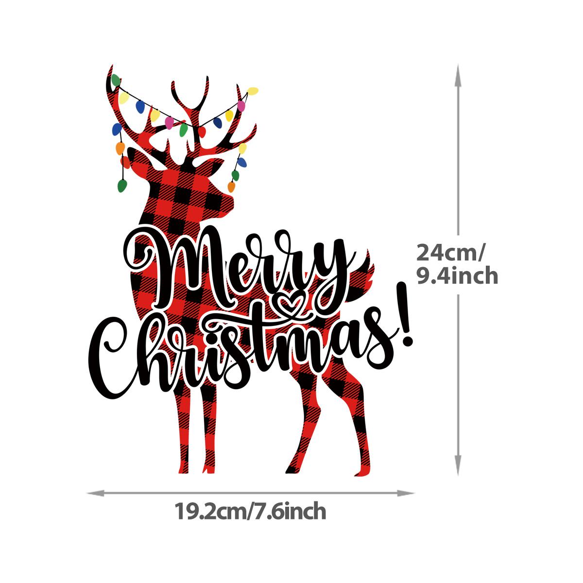

Рождественские олени термонаклейки, наклейки ручной работы, одежда, футболки, наклейки для одежды, толстовки с капюшоном, декоративные наклейки для термопереноса