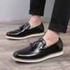 Men Fashion Classic Tassels Loafers Men'S Casual Business Leather Shoes Mens British Style Brogue Shoes Outdoor Driving Flats