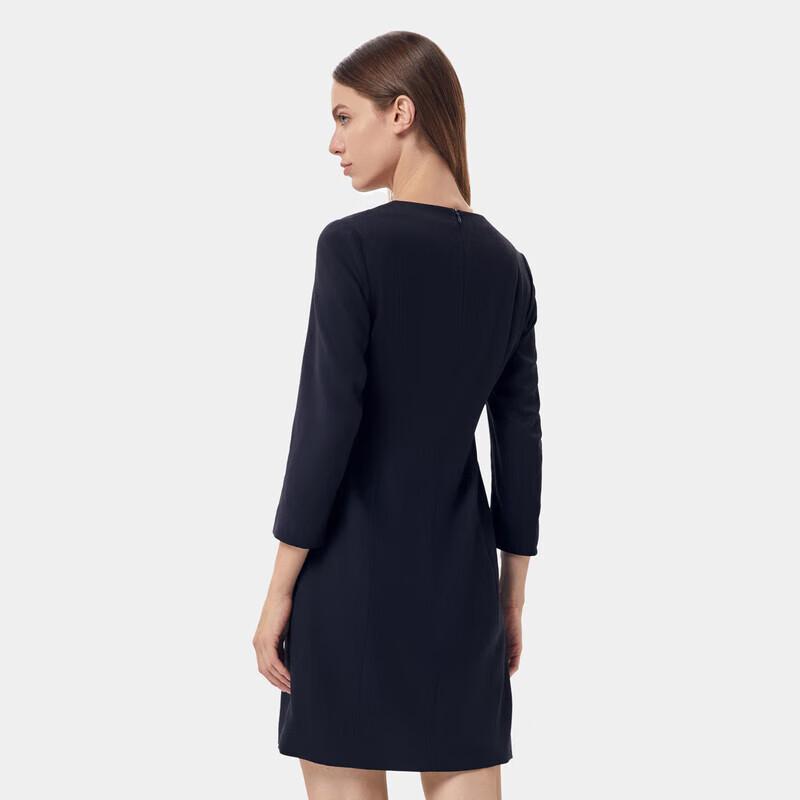 PORTS Women's 2025 Early Spring X-Shape V-Neck Midi Dress LT8D016TWB033