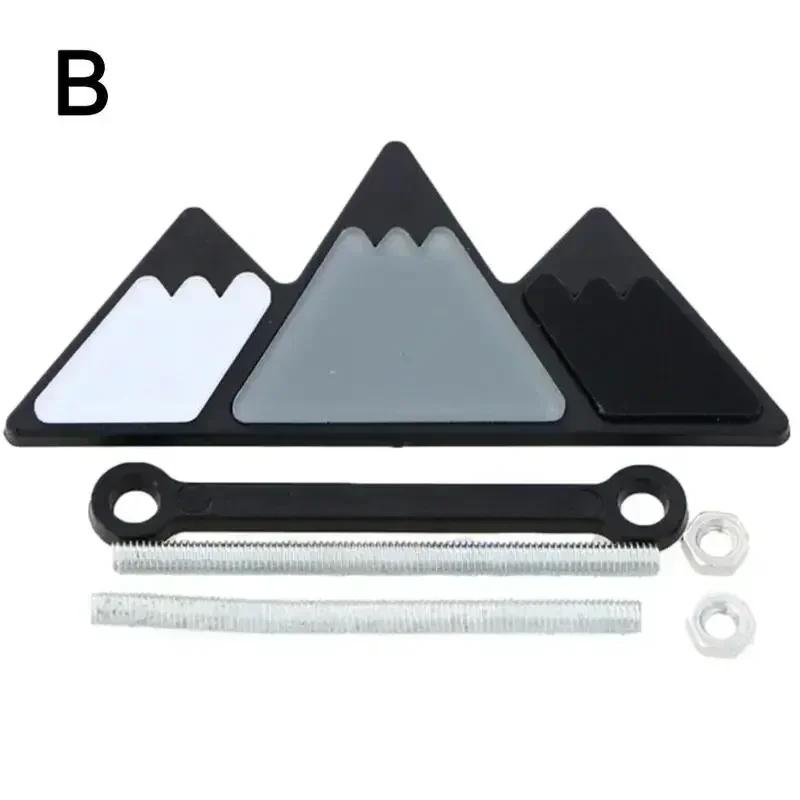 Car Front Grille Emblem for Toyota Tricolor Tacoma 4Runner Tundra Auris Yaris Avalon Avanza Prado Auto Body Badge Accessories