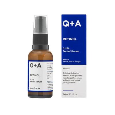 Q+A Retinol 0.2% Facial Serum -Facial Serum with Retinol 0.2%, 30 Ml