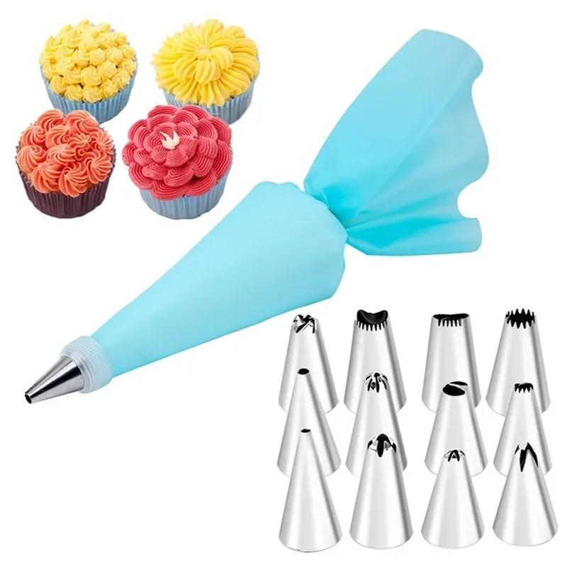 Pastry Tools Accessories For Cake Decorating, Reusable Pastry Bag, Kitchen Bakery Confectionery Equipment, Cream Nozzles