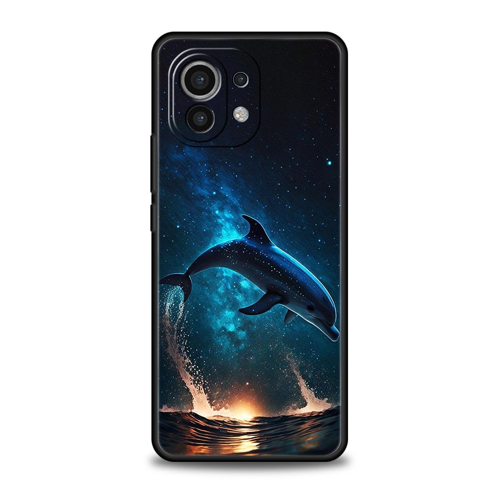 Ocean Animal Dolphin Phone Case For Xiaomi 12T 12 13 Pro Poco X3 NFC M3 F3 F4 M4 X4 Mi Note 10 11 Lite 10T 5G 11T 9T Soft Cover
