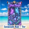 Butterfly Theme Beach Towel Personalized Custom Name & Text Soft Quick Dry Beach Towel for Swimming Travel