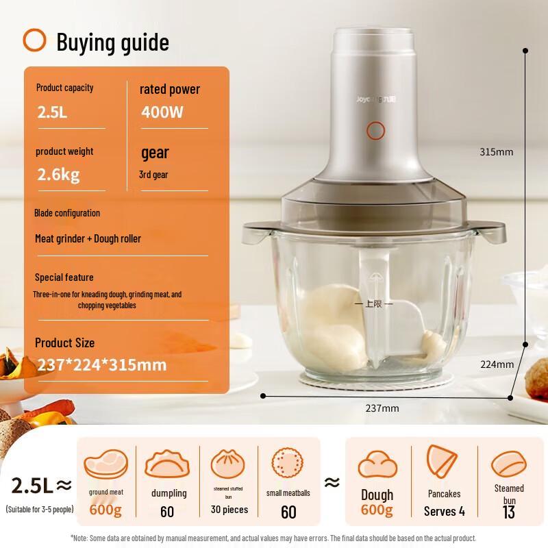 Joyoung Multi-functional Food Processor CN plug (adapter included)