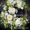 Easter Wreath Decor With Artificial Daisies Sunflowers Door Wall Hanging Home Party Decoration