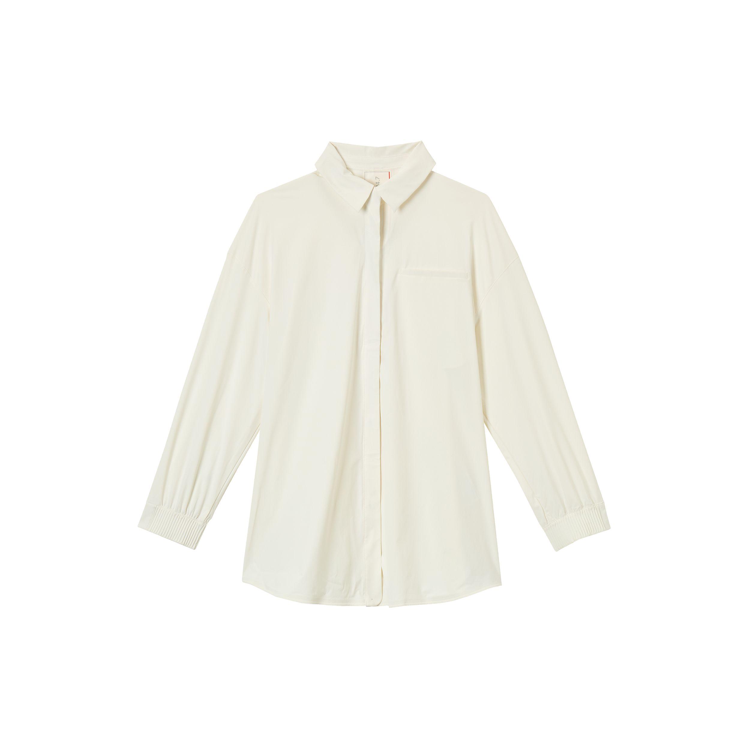 Nike 24.7 PerfectStretch Women s Dri-FIT Oversized Long-Sleeve Shirt Sail HQ0237-133 M