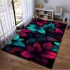 Colorful Tropical Leaves Pattern Carpet for Living Room Decor Suitable for use as an anti-slip for living room bedroom sofas