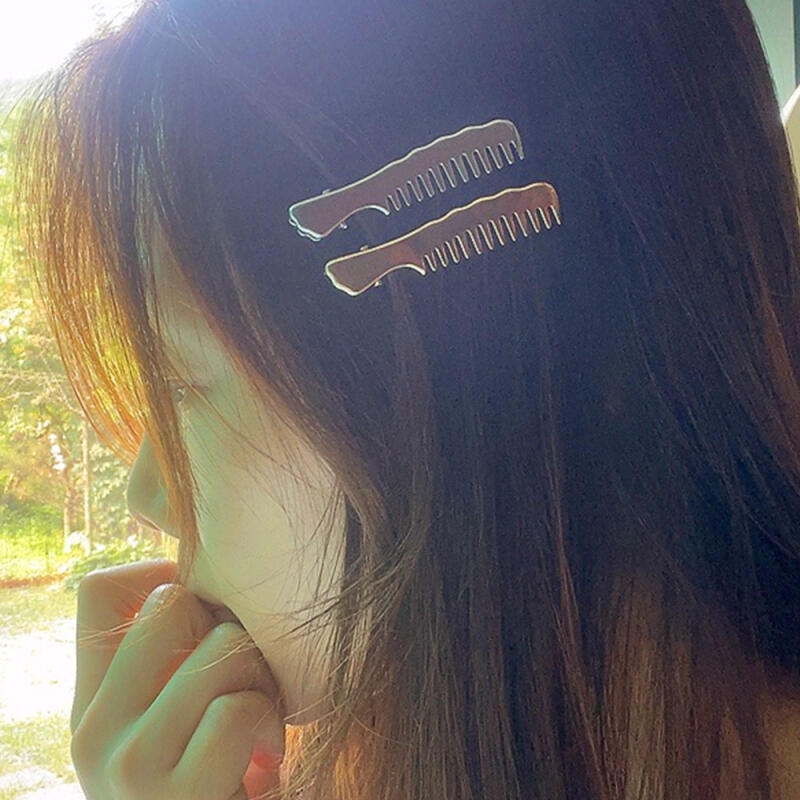 

Золотая и серебряная заколка для волос (1) Gold