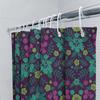 Floral Shower Curtain Botanical Greenery Pattern Nature Theme Bathroom Decor Vintage Farmhouse Style Waterproof Fabric Washable