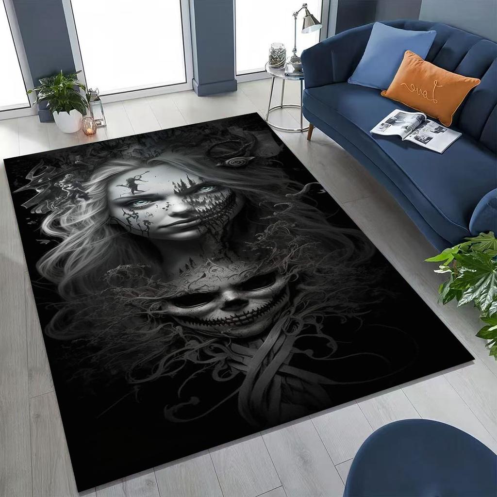 27 Style Terrifying Ghost Spirit Apparition Specter Gothic Rug for Bedroom Living Room Sofa Home Doormat Decor,Non-slip FloorMat