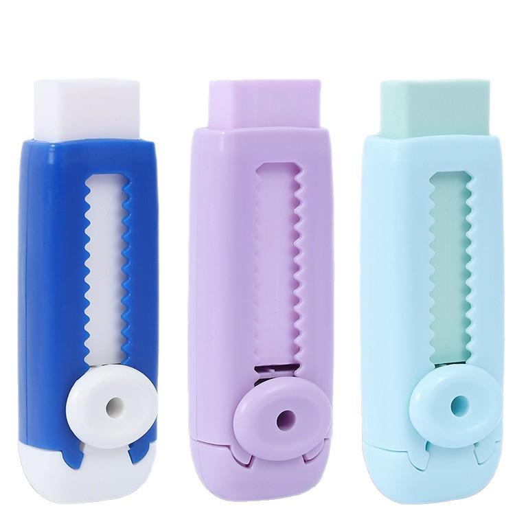 Push-Pull Eraser for Students: Leaves No Marks, Ideal for Exams