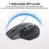 Rapoo MT760Mini Bezdrátová Bluetooth Horizontální 11 Programovatelných 5 Současných Zařízení 6 Kláves 2 Ergonomické DPI Kontinuální Matná Černá Mini Velikost Myš,