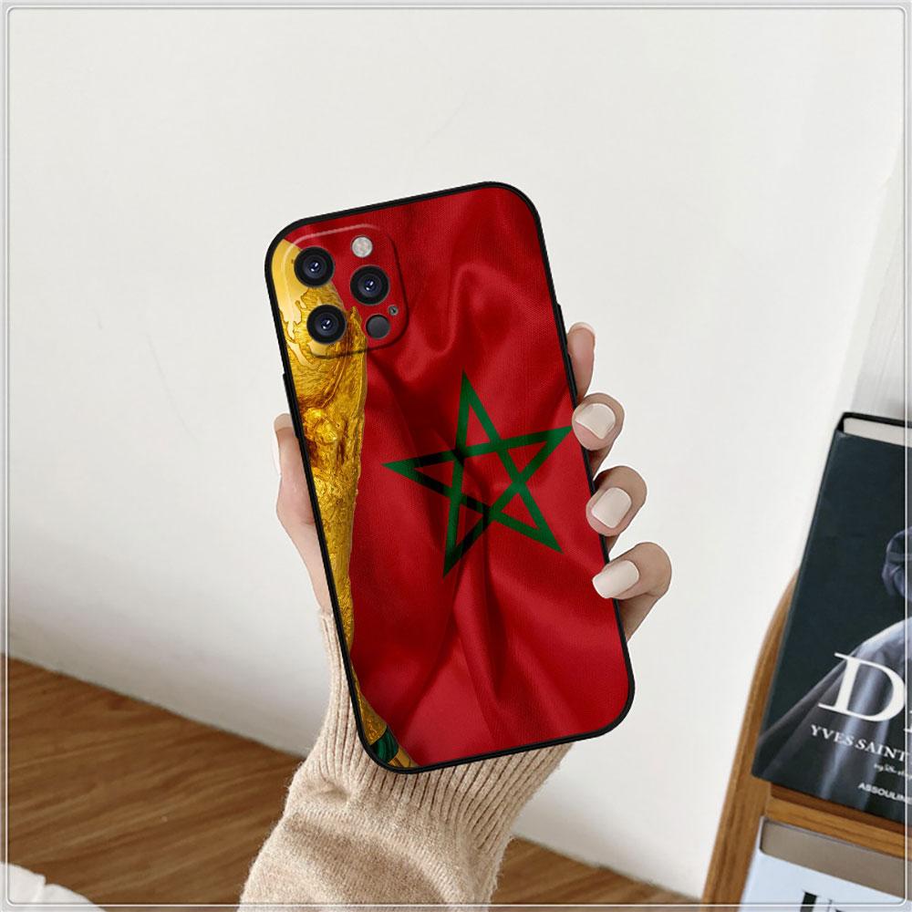 Moroccans Morocco Flag Passport Phone Case For Apple iPhone 15 14 16 13 12 11 Pro Max Mini 8 7 XS XR SE Shockproof Back Cover