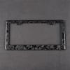 Real Forged Carbon Fiber License Plate Frame Car External Decoration 12.4x 6.2in