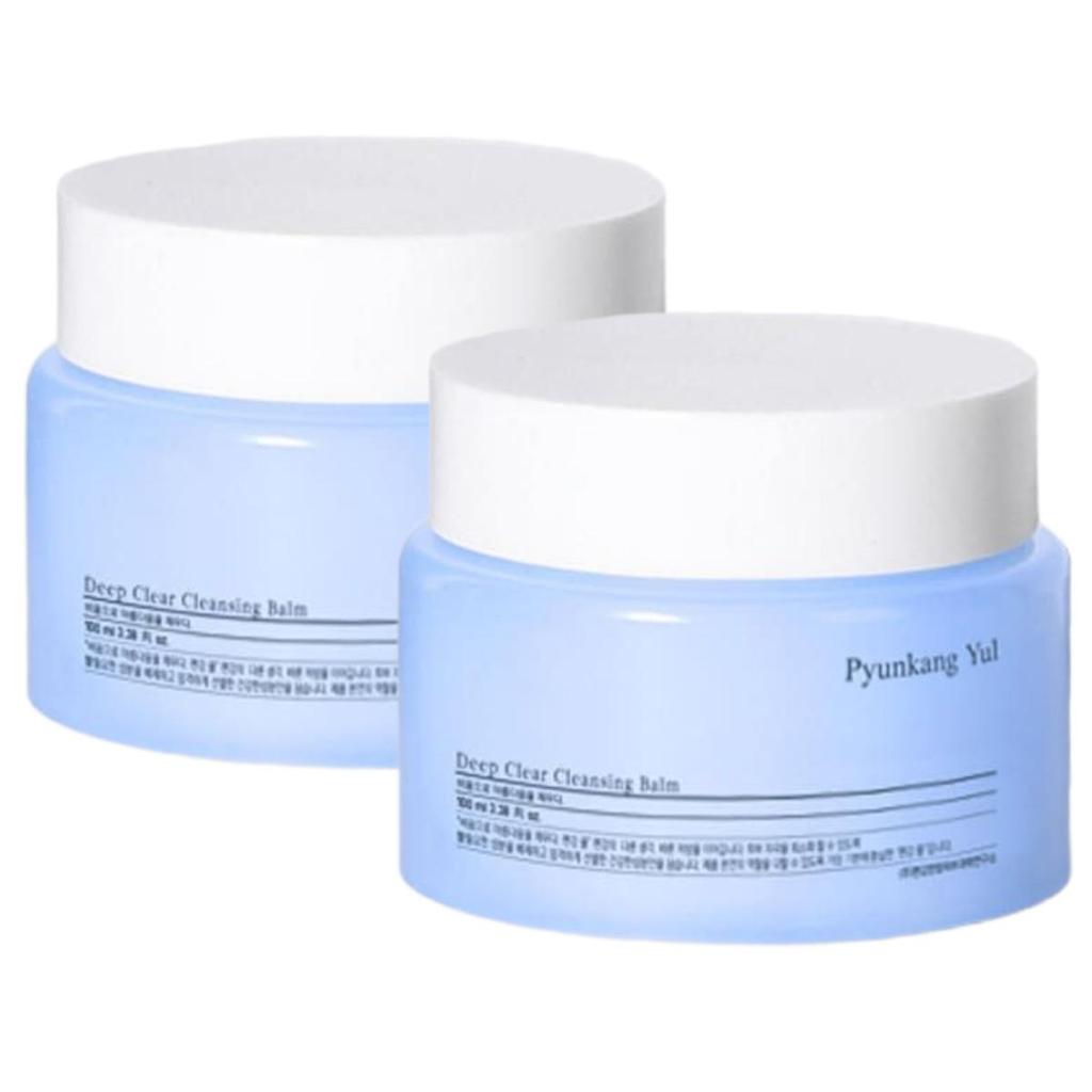 Pyunkang Yul Deep Clear Cleansing Balm Daily Makeup Remover and Pore Purifying Oil Cleanser 100ml x 2 Pack
