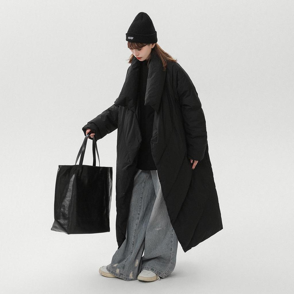 Chaqueta acolchada de algodón grueso unisex hasta la rodilla - Abrigo de invierno cálido y versátil