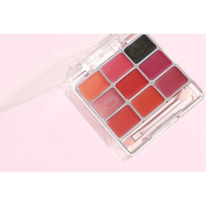GELLA'S - Dualeffect Lip & Cheek Blush Palette - S01#Latte
