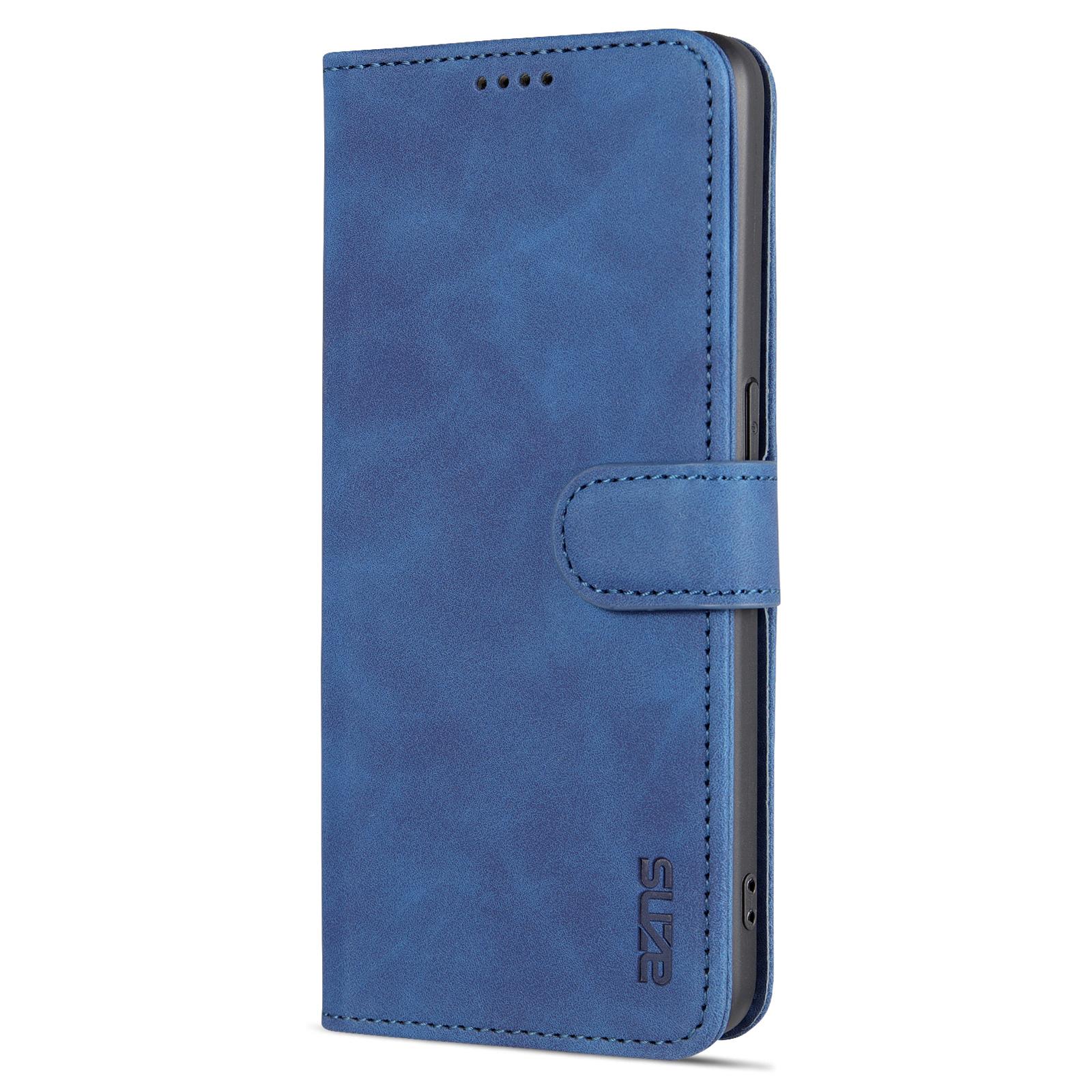 

AZNS Wallet Case for Oppo A96 (China)/Reno7 Z 5G/Reno7 Lite/Reno8 Lite 5G/F21 Pro 5G/OnePlus Nord N20 5G Foldable Stand Phone Cover Accessory Blue