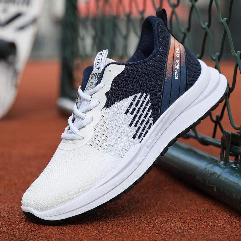 

Спортивная обувь Мужская осенняя новая тенденция универсальные кроссовки для бега на открытом воздухе дышащие летающие тканые повседневные туфли Slow 44