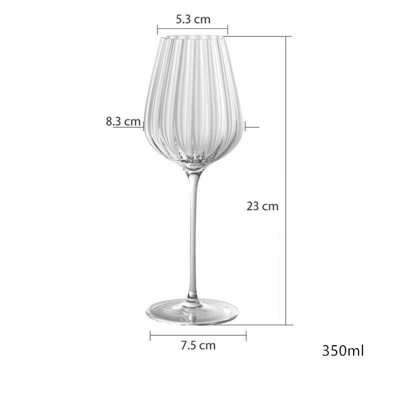 

Bright Optical Prism Series Crystal Red Wine Glasses Wedding Party Glassware Drink Cup Bordeaux Sherry Champagne Tasting Goblet 1 Pcs
