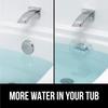 Houseeker Bathtub Overflow Drain Cover Suction Cup Seal Bathtub Stopper Bathroom Overflow Drains