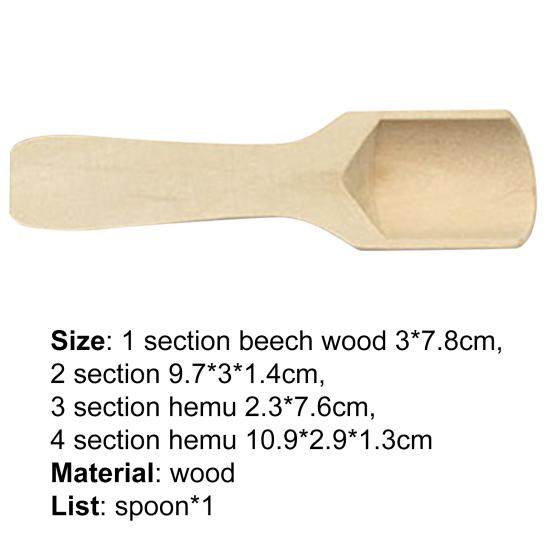 Holzlöffel Holz Umweltfreundlich Wiederverwendbar Klein Badesalzlöffel Zubehör für Zuhause