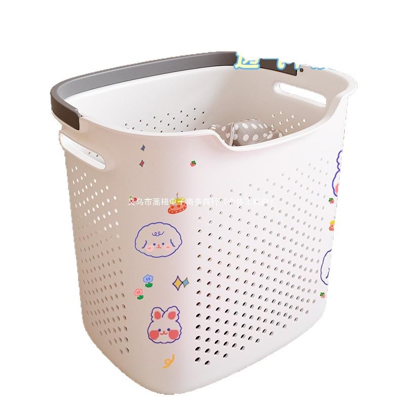 Large Capacity Bathroom Laundry Basket - Stylish Clothes Storage for Shower and Toilet