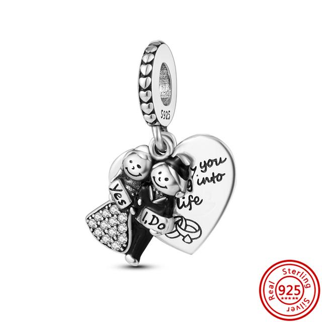 Sterling Silver "I Love Coffee" Charm Bead - Fits Pandora & European Bracelets