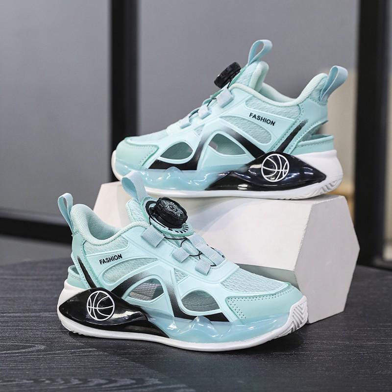 Children's sports shoes Boys' mesh shoes Breathable medium and large children's soft-soled lightweight running shoes Little girl Hollow casual c