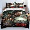 Horror TV The Walking Dead Lincoln Comforter Bedding SetDuvet Cover Bed Set Quilt Cover PillowcaseKing Queen Size Bedding Set