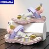 Kids Summer Sport Sandals Soft Sole Non-Slip Flat Beach Water Shoes Breathable Outdoor Walking Sandals for Boys&Girls