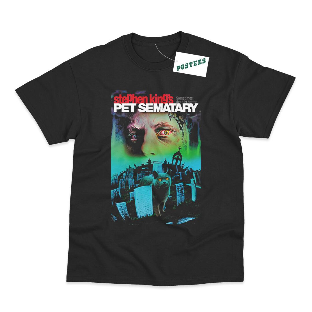 Retro Movie Poster Inspired By Pet Sematary DTG Printed T-shirt XXL