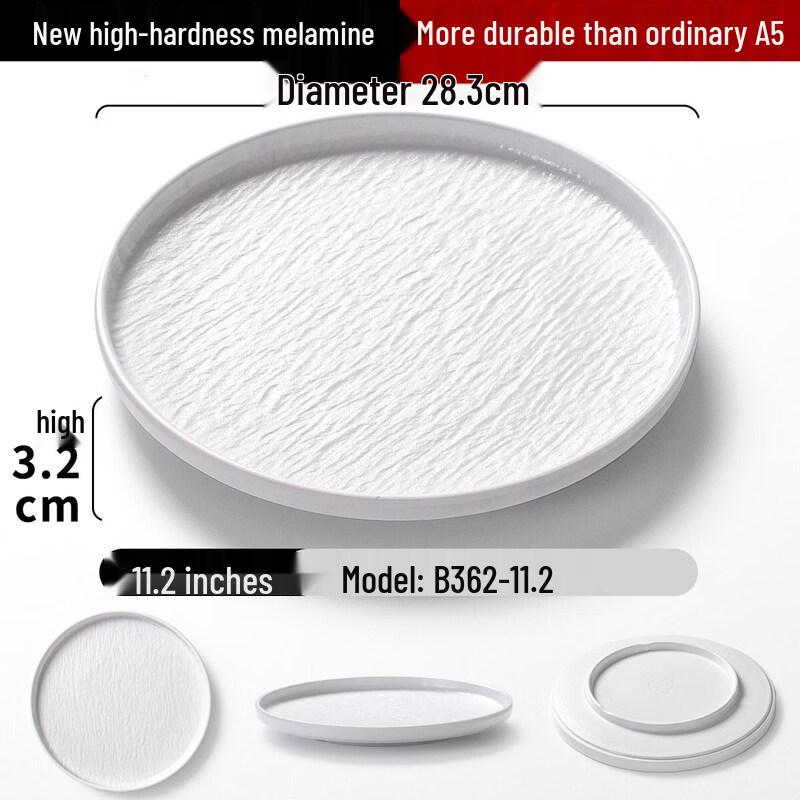 Qiwei Nordic Style Melamine Flat Plate