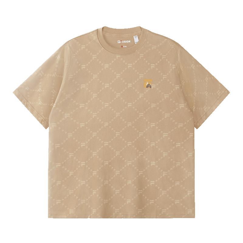 

FILA FUSION Monogram & Stripe Short Sleeve T-Shirt S